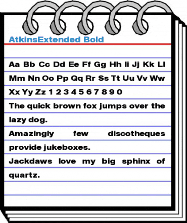 AtkinsExtended Font