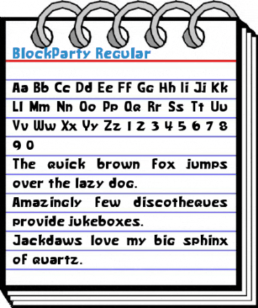 BlockParty Regular Font