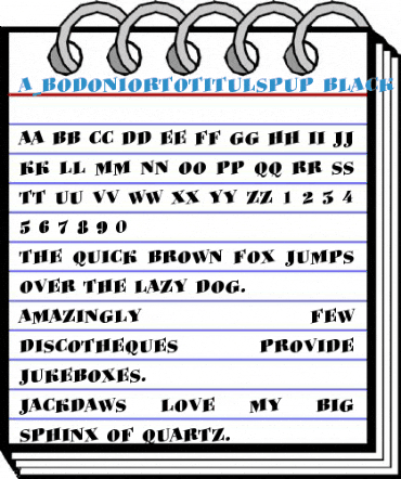 a_BodoniOrtoTitulSpUp Font