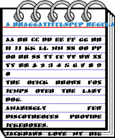 a_BraggaTitulSpUp Font