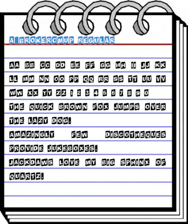 a_BrokerCmUp Regular Font