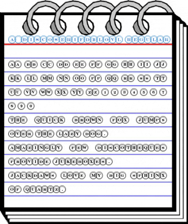 a_DiscoSerifDblOvl Font