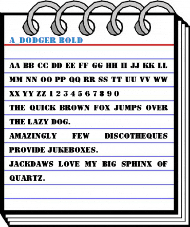 a_Dodger Font