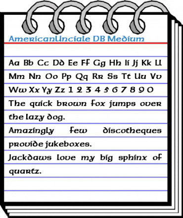 AmericanUnciale DB Font