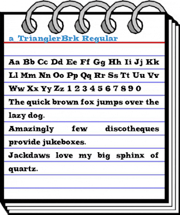 a_TrianglerBrk Font