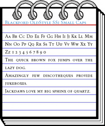 Blackford OldStyle SSi Font