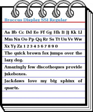 Broccus Display SSi Regular Font