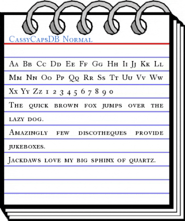 CassyCapsDB Font