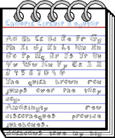 Chaotic Circuit Regular Font