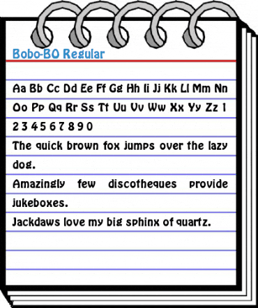 Bobo-BO Regular Font