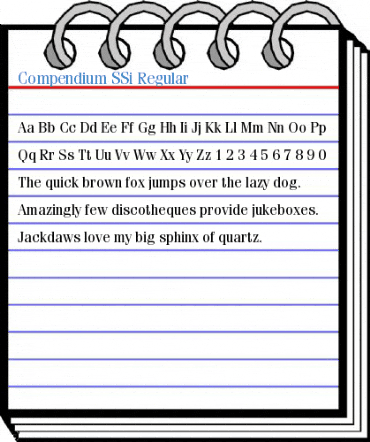 Compendium SSi Regular Font