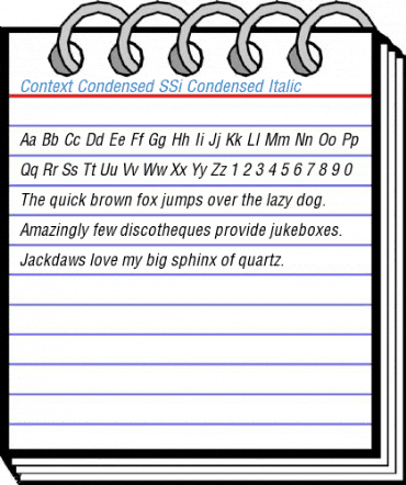 Context Condensed SSi Font