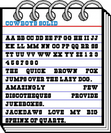 Cowboys Solid Font