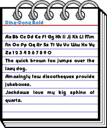 Ding-Dong Bold Font