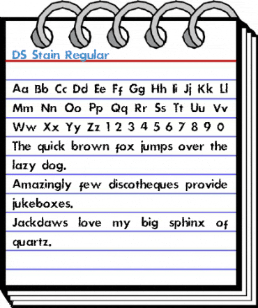 DS Stain Regular Font