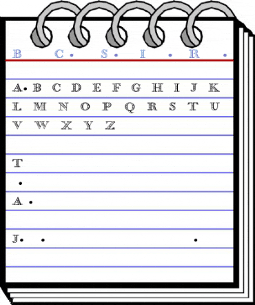Bodoni Classic Shadow Initials Font