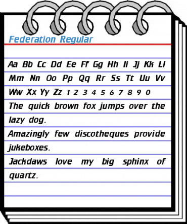 Federation Regular Font