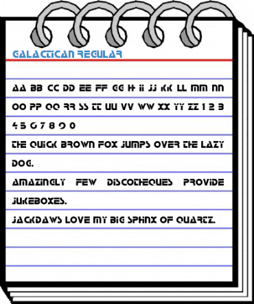 Galactican Font