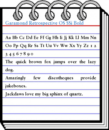 Garamond Retrospective OS SSi Font