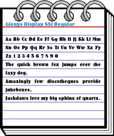 Glenys Display SSi Font