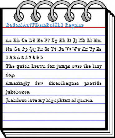 BodoniAntTDemBolSh1 Font