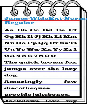 James-WideExt-Normal Regular Font