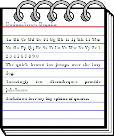 BodoniArrow Regular Font