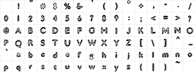 VTC LiquorCrystalDisplay Regular Character Map VTC LiquorCrystalDisplay Regular Character Map