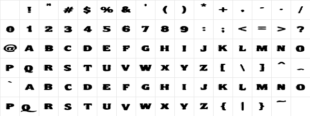 VTC NightOfTheDrippyLowCaps Regular Character Map VTC NightOfTheDrippyLowCaps Regular Character Map