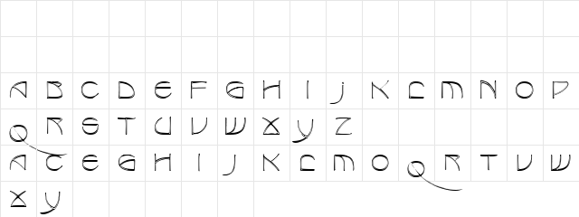 Benjamin Regular Character Map