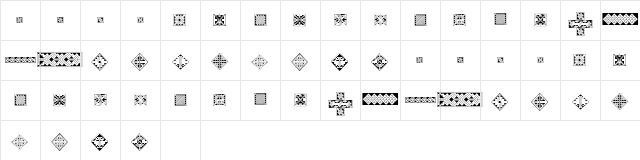 VTCeltia Keys Regular Character Map