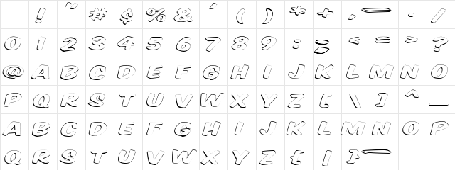VTCSuperMarketSaleOpenDisplay Regular Character Map VTCSuperMarketSaleOpenDisplay Regular Character Map