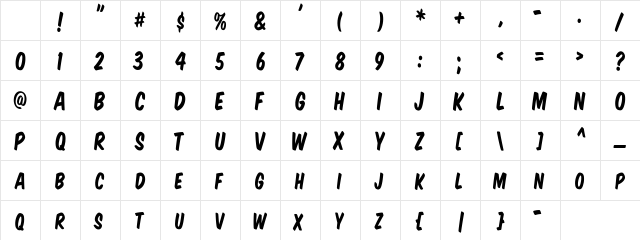 VTCSuperMarketSaleSC SmallCaps Character Map VTCSuperMarketSaleSC SmallCaps Character Map