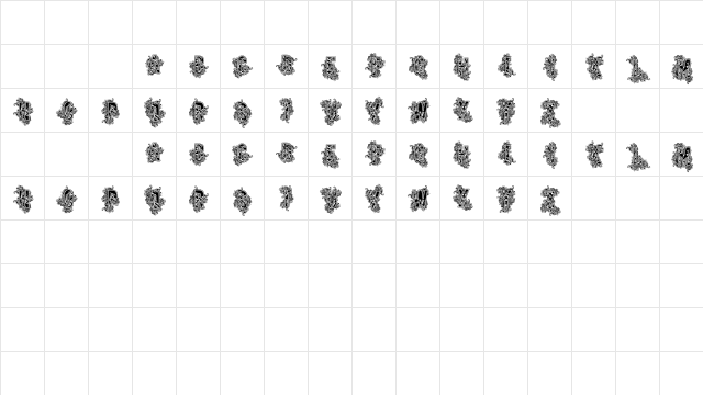 VTKS BEAUTY Regular Character Map