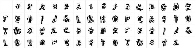 VTKS REFUSED Regular Character Map VTKS REFUSED Regular Character Map