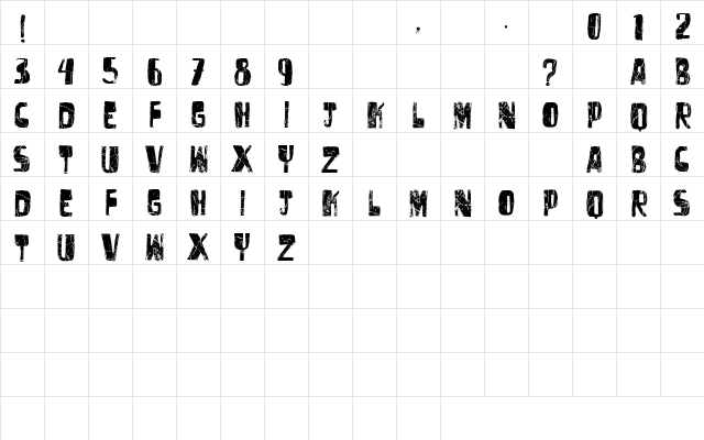 vtks untitled Regular Character Map vtks untitled Regular Character Map