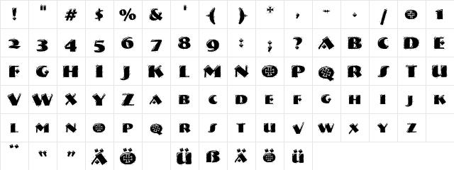 VTNervouzReichDecorated Regular Character Map