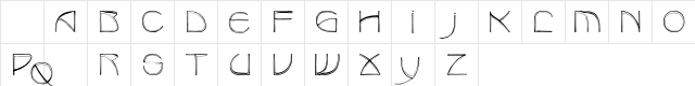 BenjaminCaps Regular Character Map