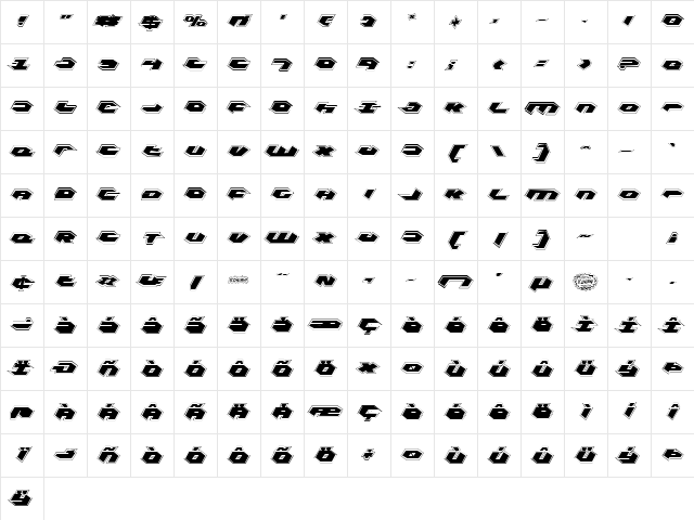 Kubrick Pro Condensed Condensed Character Map Kubrick Pro Condensed Condensed Character Map