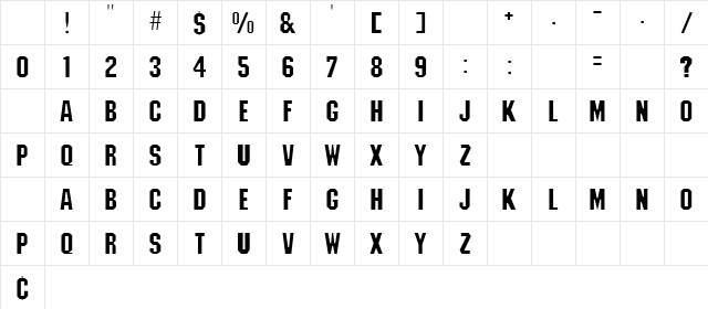 Weapon 5 Regular Character Map Weapon 5 Regular Character Map
