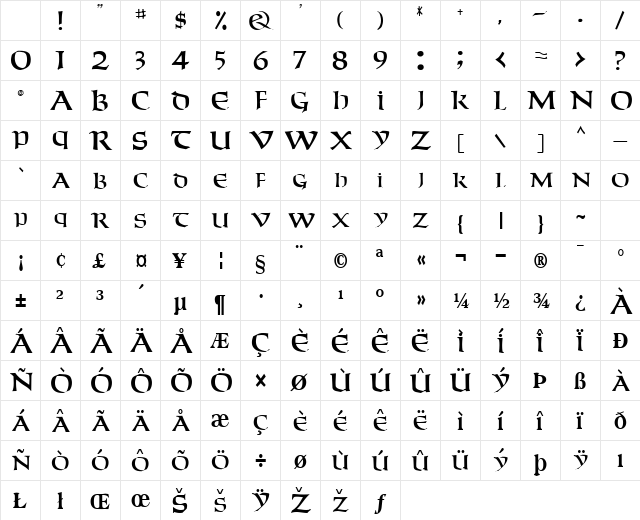 WeekenderType123 Regular Character Map WeekenderType123 Regular Character Map