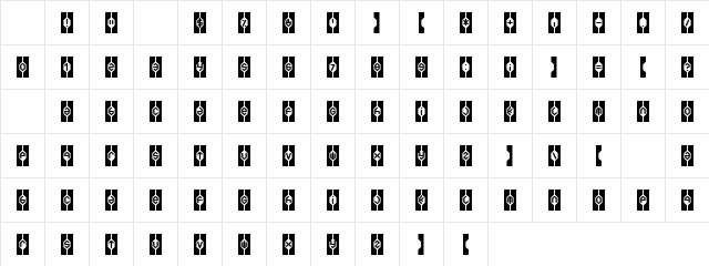 Welfare Brat Regular Character Map Welfare Brat Regular Character Map