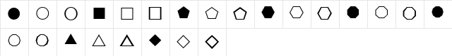 WE_Simple_Shapes Regular Character Map WE_Simple_Shapes Regular Character Map