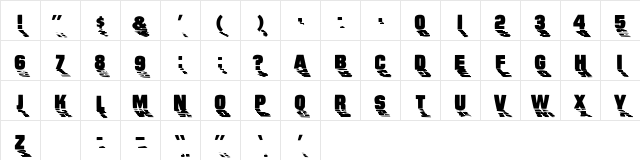 Wharmby Medium Character Map