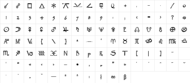 Widget ExtraBold Character Map Widget ExtraBold Character Map