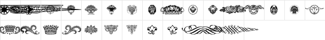 WieynkFrakturVignetten Regular Character Map