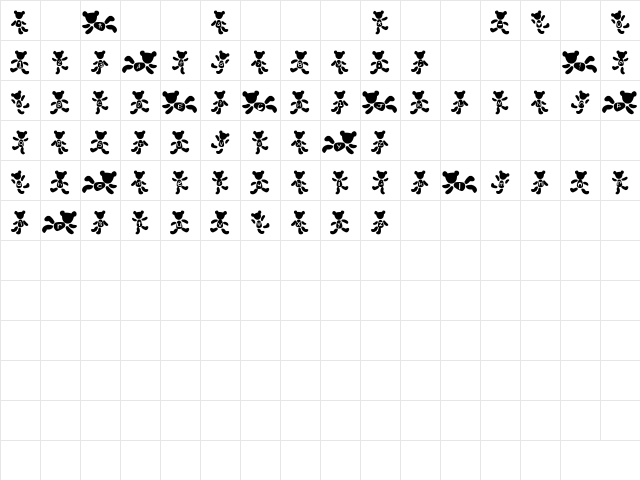 kuma Font Regular Character Map