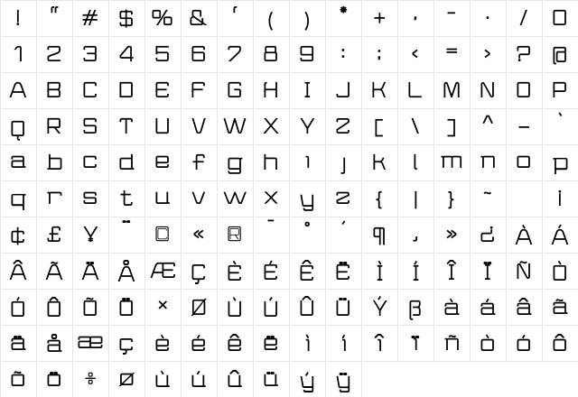 Wired Black Character Map Wired Black Character Map