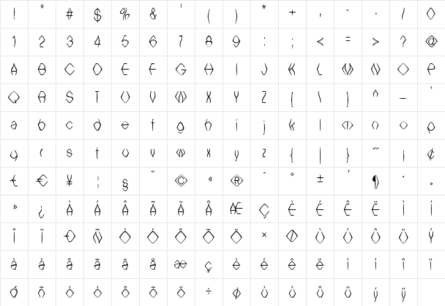 WitchesBrew Regular Character Map WitchesBrew Regular Character Map