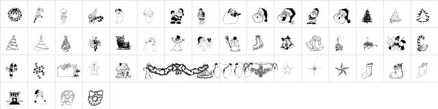 wmchristmas1 Regular Character Map